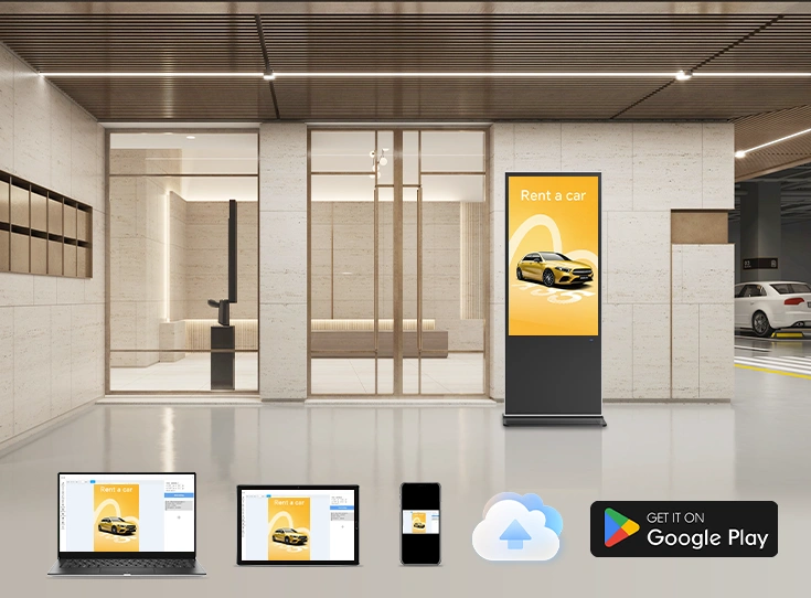55 inch Touch Vertical Digital Signage