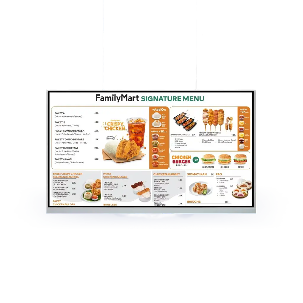 23.8 inch Table Top Digital Display